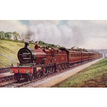 Midland Railway 4-4-0 Train no 1013 Rare 1960s Postcard