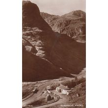 Gloomy Glencoe Aerial Scotland Antique Stunning Real Photo Postcard