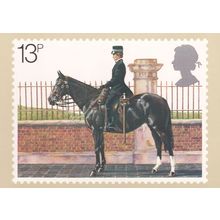 Policelady On Horse Policewoman Horseback Limited Edition Postcard