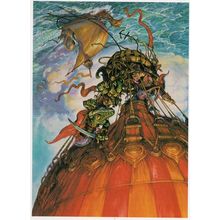 Josh Kirby Discworld Aldair Across The Misty Sea Postcard