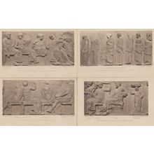 Egyptian Parthenon Frieze East Slab 4x Antique Postcard s