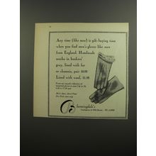 1952 Bloomingdale's Gloves Ad - Any time (like now) is gift-buying time