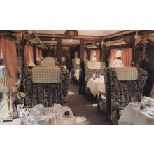 Champagne Pullman Dining Carriage Orient Express Train Postcard