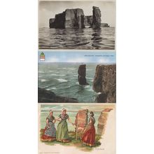 Helgoland Germany 3x Old Postcard s incl Costume Fashion