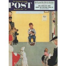 American Old Vets Waiting Room Russian War Advertising Postcard