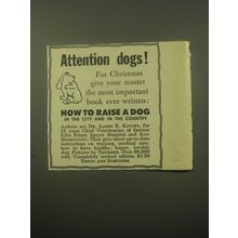 1959 Simon and Schuster Book Ad - How to Raise a Dog in the City and in Country