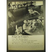 1961 Crane's Paper Ad - Feign on Crane's