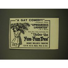 1961 Under the Yum-Yum Tree Play Advertisement - art by Peter Arno
