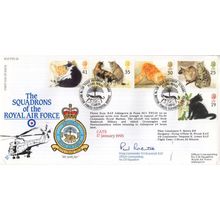 Squadrons Of The Royal Air Force Cats Specially Puma Flown Hand Signed FDC