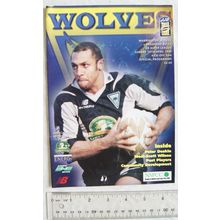 1999 programme Warrington Wolves v. Bradford Bulls