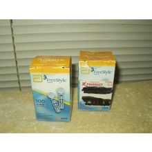 freestyle lancets 2 boxes of 100 unsealed 1 exp 10/2017 and 1 exp 02/2017