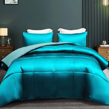Whale Flotilla 3-Piece Reversible Silky Soft King Size Comforter Bedding Set, Lu