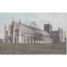St. Albans Abbey St. Albans Hertfordshire Postcard (QHER390)