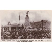 ED 415 LONDON - VICTORY MARCH ALLIED TROOPS JULY 19TH 1919. RP POSTCARD