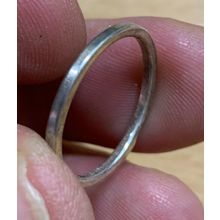 UK SIZE Q RING VINTAGE SILVER TONE 1.14 GRAMS (P3)