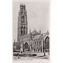 ED 488 BOSTON - ST BOTOLPHS FROM SLUICE . RP POSTCARD