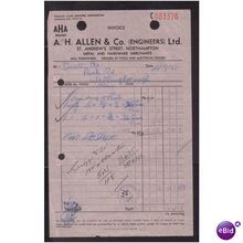 A. H. ALLEN & CO LTD,ST ANDREWS ST,NORTHAMPTON,23/9/ 53