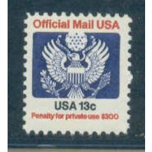 O129 13c Eagle Fine MNH Q3198