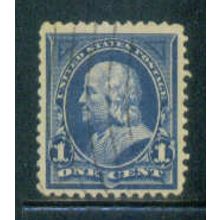 Used 264 1c Benjamin Franklin Fine Plus M02837