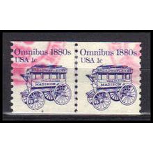 Used 1897 1c Omnibus Very Fine CNP Left 2 PA0291