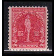 688 2c Battle of Braddock Fine MNH O2664