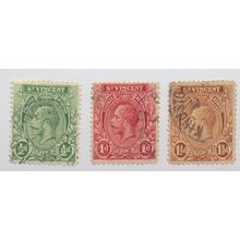 St. Vincent Stamps Scott #118 To 120, Used