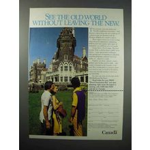 1983 Canada Tourism Ad - See Old World Without Leaving