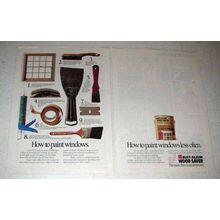 1991 Rust-Oleum Wood Saver Ad - Paint Windows Less
