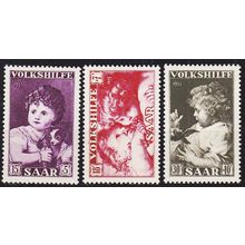 GERMANY Saar [1953] MiNr 0344-46 ( */mh )