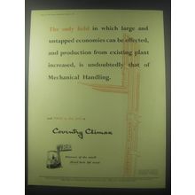 1954 Coventry Climax Fork Trucks Ad - Untapped Economies
