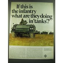 1968 British Army Ad - If this is the infantry what are they doing in 'tanks?