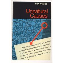 Unnatural Causes PD James 1967 Book Postcard