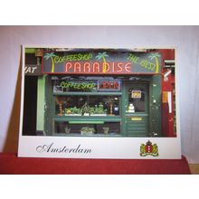 PARADISE COFFEE SHOP, AMSTERDAM, HOLLAND used postcard 2005 pm #