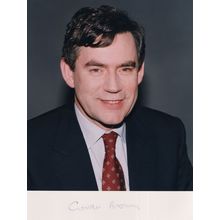 Gordon Brown Former Prime Minster Large Hand Signed Photo