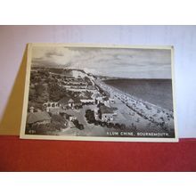 ALUM CHINE, BOURNEMOUTH, DORSET used vintage postcard 1954 pm =