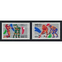 Berlin Volleyball Hockey Fields Sport 2v 1989 MNH SG#B817-B818