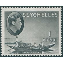 Seychelles 1941 1r grey-black Chalk paper SG146a unused