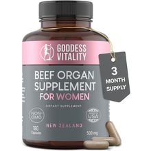 Beef Organ Supplement for Women, Primal & Ancestral Organ Meat Supplements with