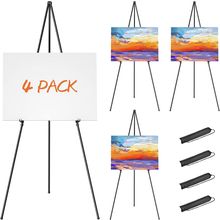Easel Stand for Display, Aredy 63" Portable Painting Easel, Lightweight Metal Ea