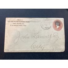 ICOLLECTZONE US U144 Ft Wayne Bank VF used (B400-197)