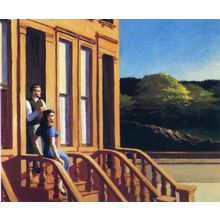 sunlight-on-brownstones(1) Poster Canvas Movie Film Print A0 A1 A2 A3 A4 A5 A6 A