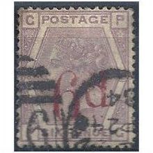 1883 SG162 6d on 6d Lilac Good+ Used "PG"