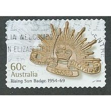 AUS 2012 60c (S/A) 'RISING SUN BADGE 1954- 69' FINE USED (EBID36-462)