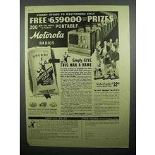 1940 Sperry Drifted Snow Flour Ad - Motorola Radios