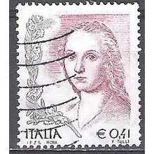 Italia 2002 Michel 2820IA O Cote (2006) 0.80 € La Dame à la licorne Raffaello