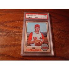 1968 Topps, Graded EX 5, BOB TIEFNAUER, Indians