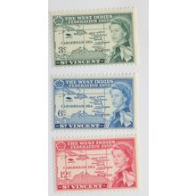 St. Vincent Stamps Scott #198 To 200, Mint Never Hinged