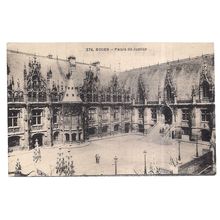 PALAIS DE JUSTICE,ROUEN, France vintage unused postcard early 20th c. =