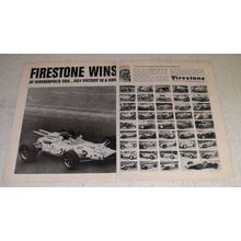 1966 Firestone Tires Ad - Graham Hill, Indy Winners