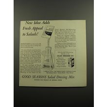 1955 Good Seasons Salad Dressing Mix Ad - New idea adds fresh appeal to salads